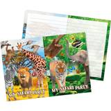 Lykønskningskort & Invitationskort Folat Safari invitationer, 8 stk