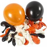 Creotime Balloner Halloween Hvid/orange/sort 100 stk