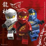 Rød Festartikler Lego Ninjaco servietter
