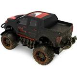 Fjernstyret legetøj MCU Fjernstyret Mud Off-Road Truck 1:18 Sort/Rød