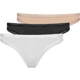 Calvin Klein 34 Trusser Calvin Klein Bottoms Up Bikini Briefs 3-pack - Black/White/Honey Almond