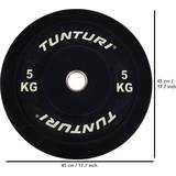 Kettlebells Tunturi Vægtskive 5 kg Sort
