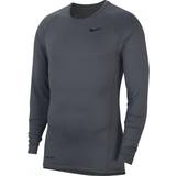 Nike pro warm top Nike Pro Warm Long Sleeve Top Men - Grey/Black