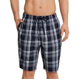 Ternede Underbukser Schiesser Mix & Relax Long Woven Boxer - Blue/White