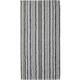 Cawö Lifestyle Stripe Gæstehåndklæde Grå (50x30cm)
