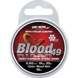 Savage Gear Blood49 Coated Wire Red 10m 0,48mm (24lbs/11kg)