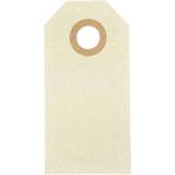 Beige Gaveindpakninger & Gaveposer Creotime etiketter beige 3 x 6 cm kartong 1000 bitar