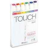 Touch Hobbyartikler Touch Twin Brush 6 Main colors