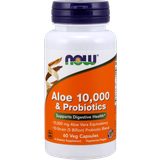 Aloe vera Mavesundhed Now Foods Aloe 10000 & Probiotics 60 stk