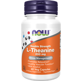 Glutenfri Aminosyrer Now Foods Double Strength L-Theanine 200mg 60 stk