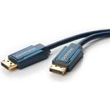 Blå - DisplayPort-kabler - Rund ClickTronic DisplayPort-DisplayPort 1.4 1m
