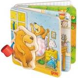 Goki Trælegetøj Aktivitetsbøger Goki vendebog i træ, "lille bjørn" 10x10x1,6cm