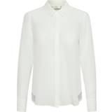 32 - Dame - Silke Overdele InWear Lucieiw Classic SIlk Premium Shirt - White Smoke