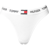 Tommy Hilfiger Trusser Tommy Hilfiger Organic Cotton Logo Thong - Classic White