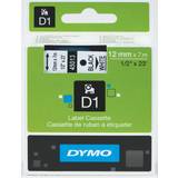Dymo Mærkningsmaskiner & Etiketter Dymo D1 Tape Black On White 1.2cmx7m