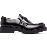 45 ½ - Dame Loafers Prada Triangle Logo Loafers - Black