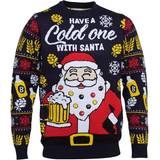 Jule Sweaters Have a Cold One with Santa Sweater - Blue