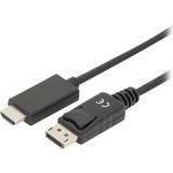 HDMI aktiv - Kabeladaptere - Skærmet Kabler Digitus 4K DisplayPort-HDMI 1.2 3m