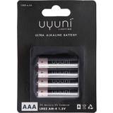 AAA (LR03) - Batterier - Engangsbatterier Batterier & Opladere Uyuni AAA Alkaline 1000mAh 4-pack