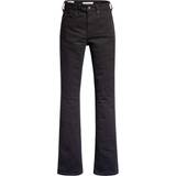 Dame - Elastan/Lycra/Spandex - L32 - W23 Jeans Levi's 725 High Rise Bootcut Jeans - Night is Black/Black