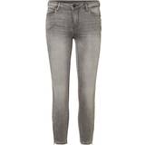 Noisy May 32 - Grå Bukser & Shorts Noisy May Kimmy Cropped Normal Waist Skinny Fit Jeans - Light Grey Denim
