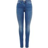 Dame - L33 Jeans Only Royal Life Hw Skinny Fit Jeans - Blue/Light Medium Blue Denim