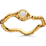 Opaler Ringe Maanesten Lisa Ring - Gold/Opal