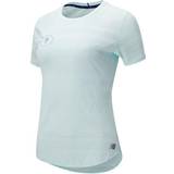 New Balance Overdele New Balance Q Speed Jacquard Short Sleeve T-shirt Women - Pale Blue Chill