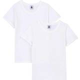 Petit Bateau Drenge Overdele Petit Bateau Boy's S/S T-shirt 2-pak - White (A01FU-00)