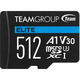 TeamGroup Hukommelseskort TeamGroup Elite microSDXC Class 10 UHS-I U3 V30 A1 512GB