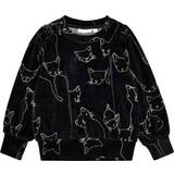Velour Sweatshirts Soft Gallery Imery Becky Sweatshirt - Jet Black (SG989)