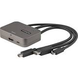 DisplayPort mini - HDMI Kabler StarTech USB C/HDMI/DisplayPort Mini-HDMI/USB Micro B M-F 0.26 0.3m