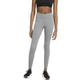 Nike Dame Bukser & Shorts Nike Dri-Fit One Mid-Rise Leggings Women - Iron Grey Heather/White