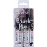 Pensler Royal Talens Ecoline Grey Brush 5 Pen Set