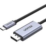 DisplayPort - Kabeladaptere - USB C-DisplayPort Kabler Unitek USB C - DISPLAYPORT 1.2 2m