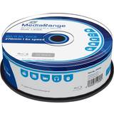 MediaRange Blu-ray Optisk lagring MediaRange BD-R DL 50GB 6x Spindle 25-Pack