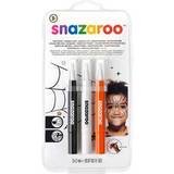 Hvid Makeup Kostumer Snazaroo Brush Pen Halloween Pack