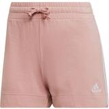12 - Pink Shorts adidas Essentials Slim 3-Stripes Shorts Women - Wonder Mauve/White