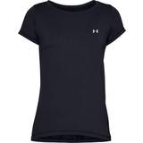 Dame - Mesh Undertøj Under Armour HeatGear Armour Short Sleeve T-shirt Women - Black/Metallic Silver
