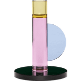 Krystal - Pink Lysestager, Lys & Dufte Hübsch Crystal Fyrfadsstage 14cm