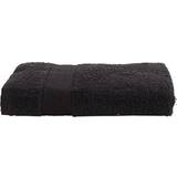 Egyptisk bomuld Håndklæder Borg Design Premium Håndklæde Sort (100x50cm)