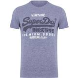 Superdry Oversized Tøj Superdry Vintage Logo T-shirt - Tois Blue Grit