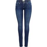 24 - Lav talje Bukser & Shorts Only Coral Life Slim Skinny Fit Jeans - Blue/Dark Blue Denim