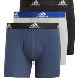 Adidas Boxsershorts tights - Herre Underbukser adidas Logo Boxer Briefs 3-pack - Black/Medium Grey Heather/Crew Navy