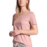 48 - Dame - Rund hals T-shirts & Toppe Calida Favourites Dreams Shirt Short Sleeve - Rose Bud