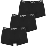Emporio Armani Sort Undertøj Emporio Armani Cotton Stretch Trunks 3-pack - Black