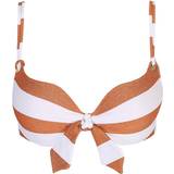 26 - Kobber - Polyester Tøj Marie Jo Swim Fernanda Heart Shape Padded Bikini Top - Summer Copper