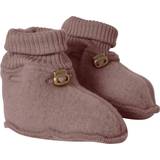 Uld Babysko Mikk-Line Brushed Wool Footies - Burlwood
