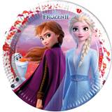 Blå Festartikler Disney Frozen 2 Paptallerkener