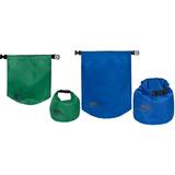 Trespass Exhilaration Drybag sæt 5 liter grøn 10 liter blå